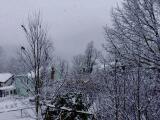 A snowy Sunday morning in East Jim Thorpe, looking out towards Mount Pisgah.  JAMES LOGUE JR./SPECIAL TO THE TIMES NEWS