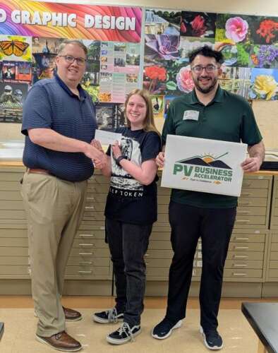 Student designs PV Blueprint logo