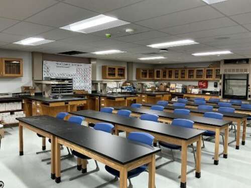 Science classrooms among tasks completed in Pl. Vy.