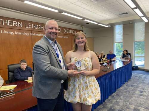 Northern Lehigh recognizes student representative to school board ...