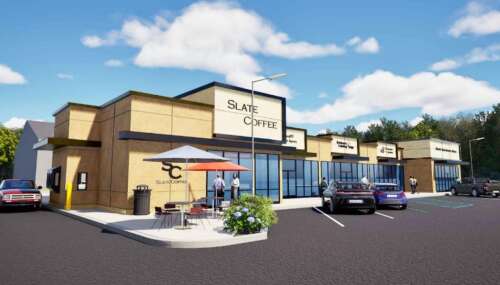 Retail strip planned at bowling site