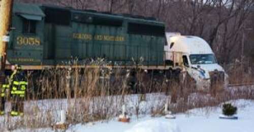 Train hits truck in Rush Twp. – Times News Online