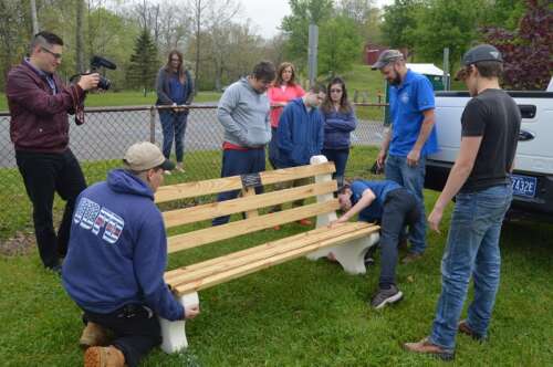 Students build bench to honor Special Olympics manager – Times News Online - Vimarsana News