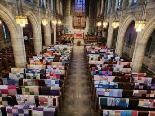“World Piece Quilters” of St. John’s Lutheran Evangelical Church, Allentown, make, donate 110 quilts for Lutheran World Relief Mission