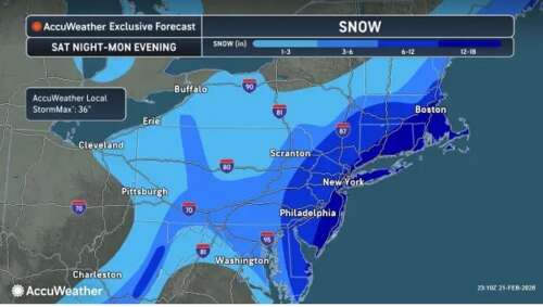 Winter storm warning: 8-16 inches of snow expected Sunday-Monday ...