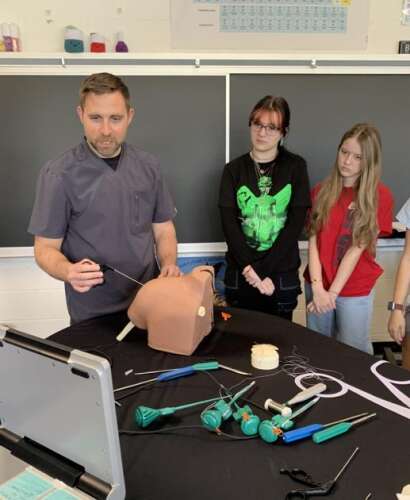 Area students learn about medicine through St. Luke’s