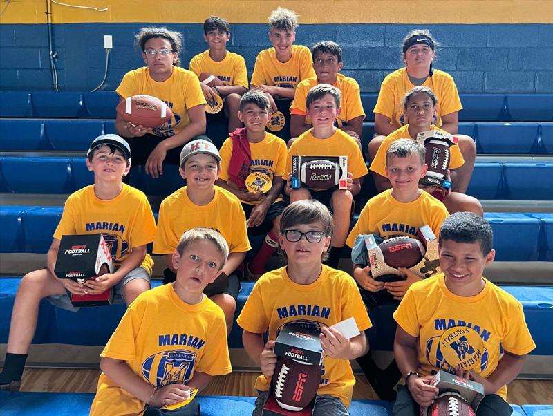 MARIAN FOOTBALL CAMP PP&K WINNERS – Times News Online