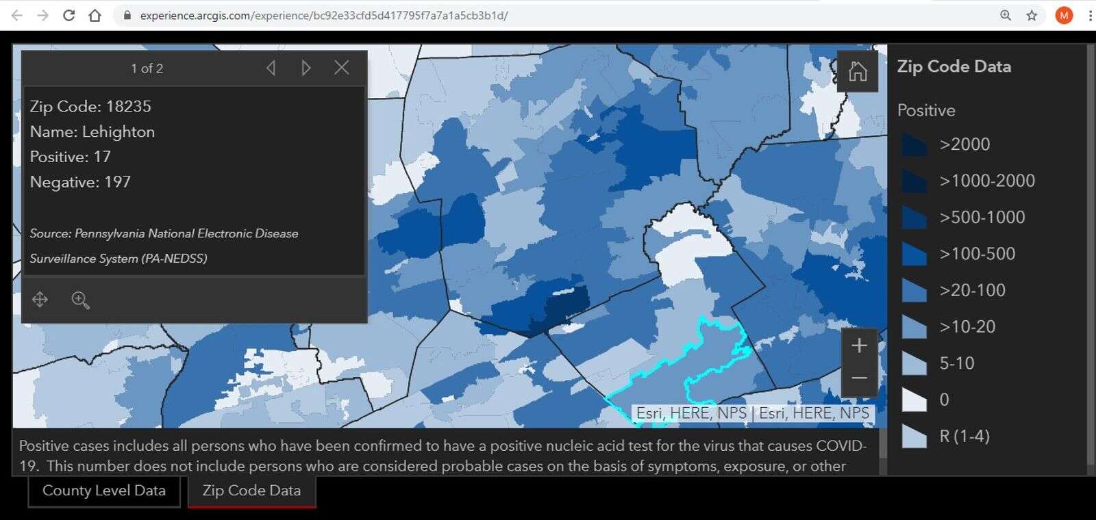 Department Of Health Lists Cases By Zip Code Times News Online