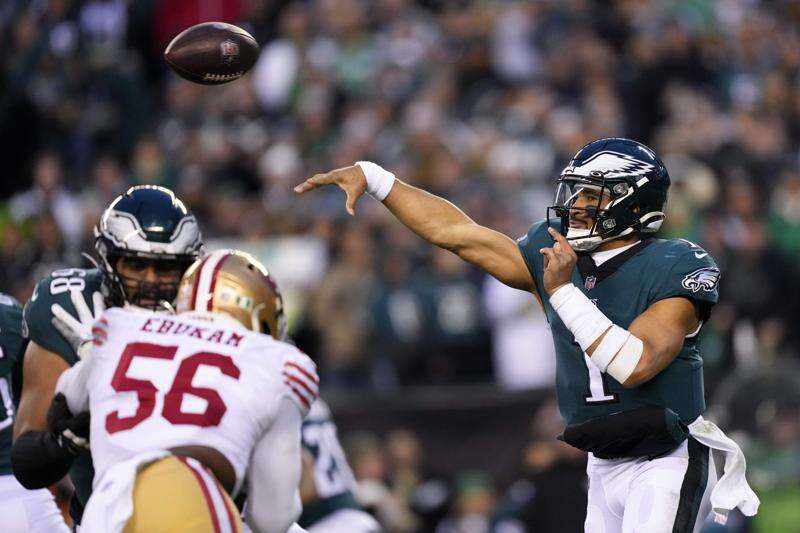 Hurts, Eagles soar into Super Bowl, rout 49ers for NFC title