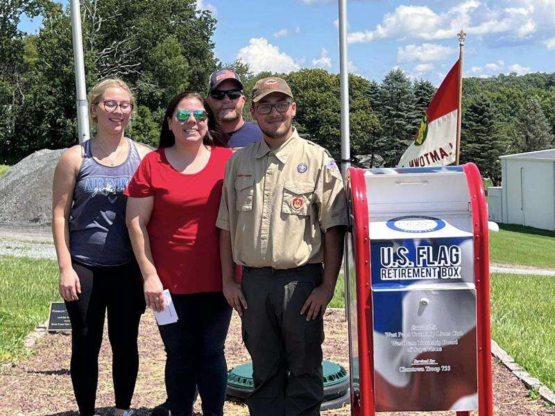 Clamtown Scout Holds Flag Retirement Ceremony Times News Online