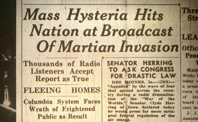 War of The Worlds hoax broadcast sparked panic 83 years ago