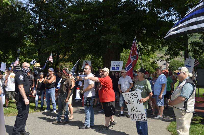 Police Supporters Blm Protest Clash In Palmerton Times News Online