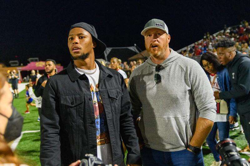 Saquon Barkley's high school jersey retired at Whitehall