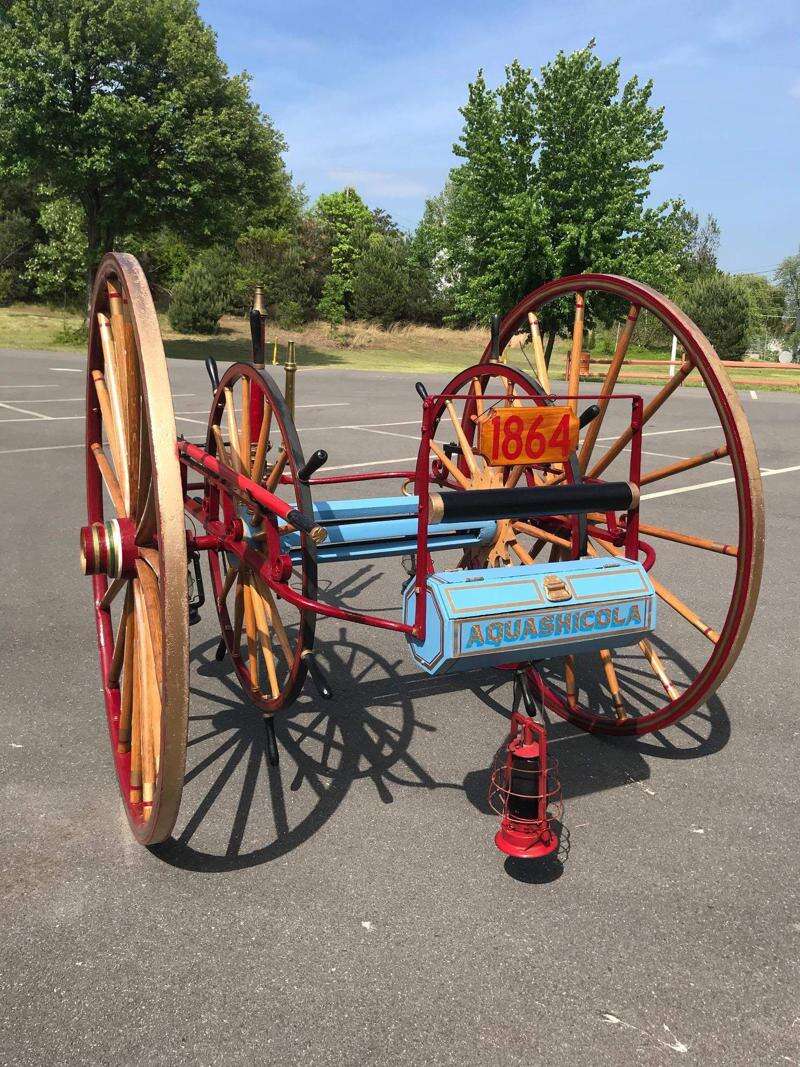 Fire company restores 1864 hose cart that will appear in Memorial