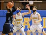 Marian and Shenandoah Valley met in a District 11 Class 2A boys semifinal contest on Tuesday. By Ron Gower