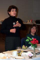 2002: Garofalo speaks at the Greater Northern Lehigh Council of the Lehigh County Chamber of Commerce meeting earlier this month.