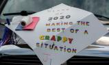 Many vehicles were decorated for Jim Thorpe’s graduation ceremony at Pocono Raceway.